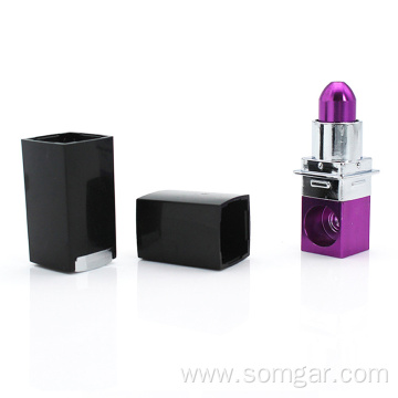 XY462051 Fashion New Arrival Creative Lipstick Pipe Wholesale Mix Color Aluminum Smoking Tobacco Pipe